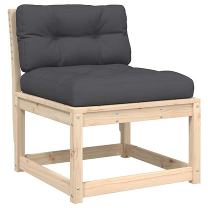vidaXL Salon de jardin 4 pièces avec coussins en pin massif