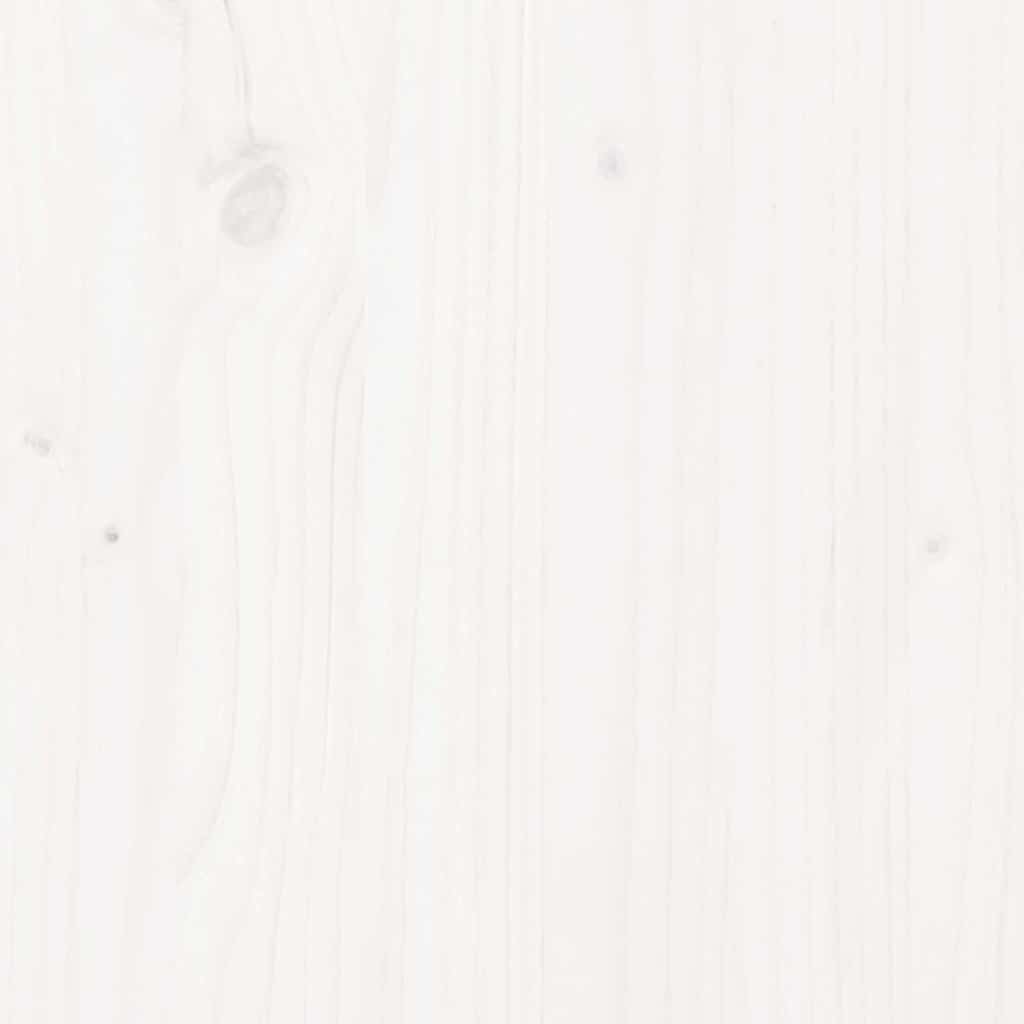 6-tlg. Garten-Sofagarnitur mit Kissen Weiß Massivholz Kiefer