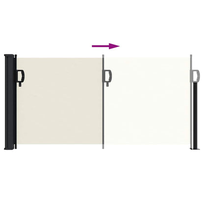 vidaXL Store latéral rétractable crème 100x300 cm