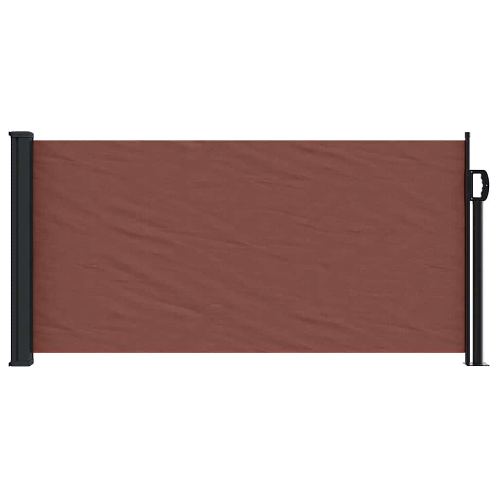 vidaXL Seitenmarkise Ausziehbar Braun 100x300 cm
