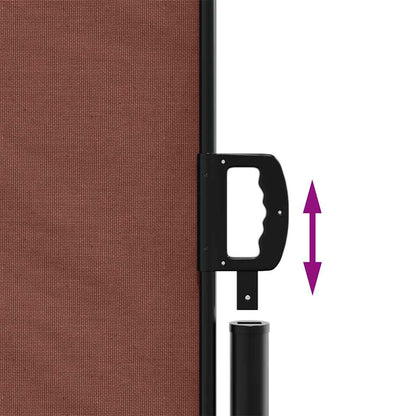 vidaXL Seitenmarkise Ausziehbar Braun 100x300 cm
