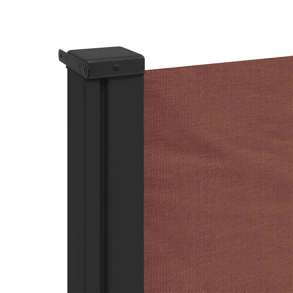 vidaXL Seitenmarkise Ausziehbar Braun 100x300 cm