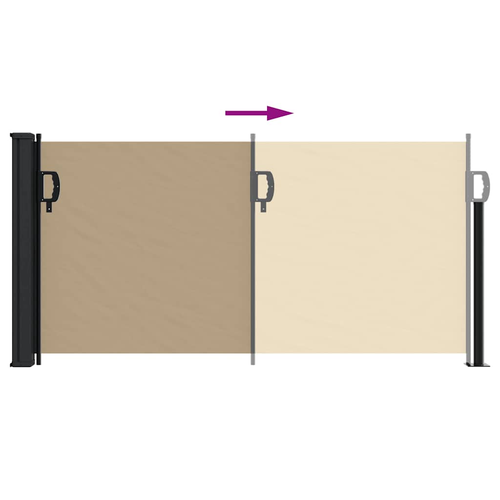 Store latéral extensible vidaXL Beige 100x300 cm