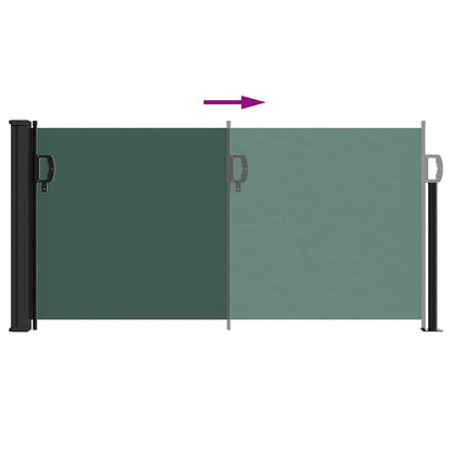 vidaXL Store latéral rétractable vert foncé 100x300 cm