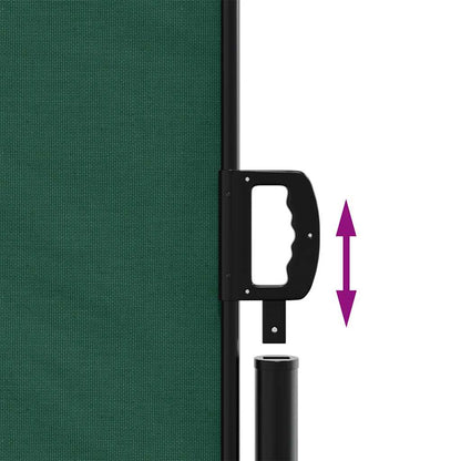 vidaXL Store latéral rétractable vert foncé 100x300 cm