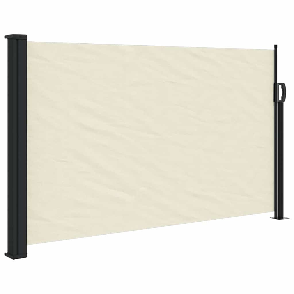 vidaXL Seitenmarkise Ausziehbar Creme 117x300 cm