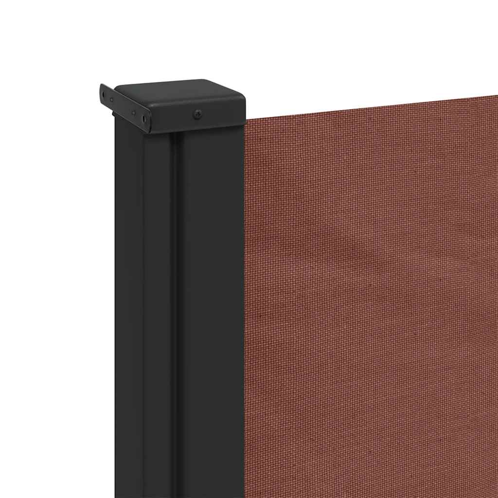 vidaXL Store latéral rétractable Marron 117x300 cm