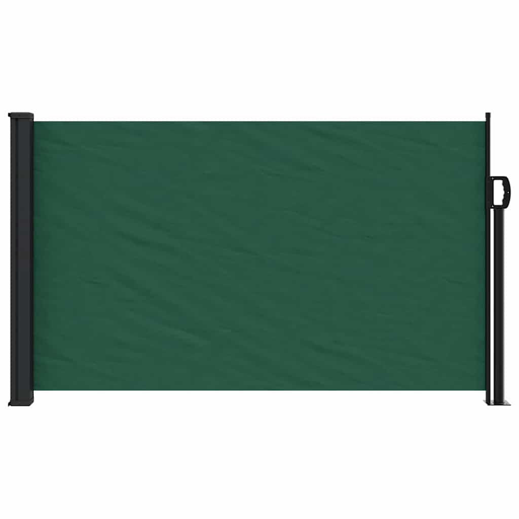 vidaXL Seitenmarkise Ausziehbar Dunkelgrün 117x300 cm