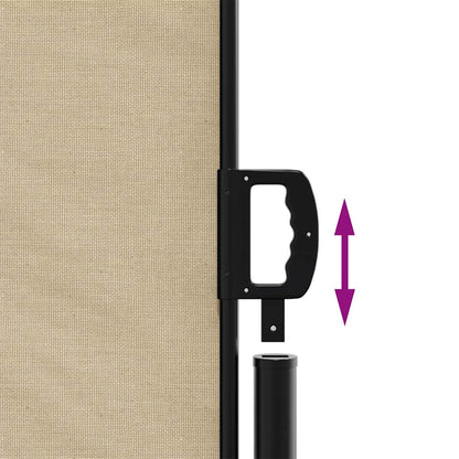 vidaXL Store latéral rétractable beige 140x300 cm