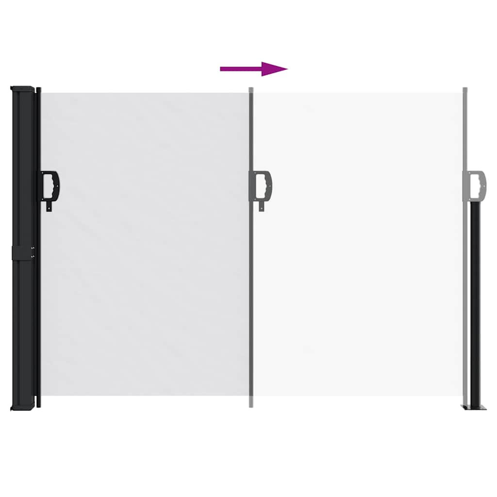 vidaXL Seitenmarkise Ausziehbar Weiß 140x300 cm