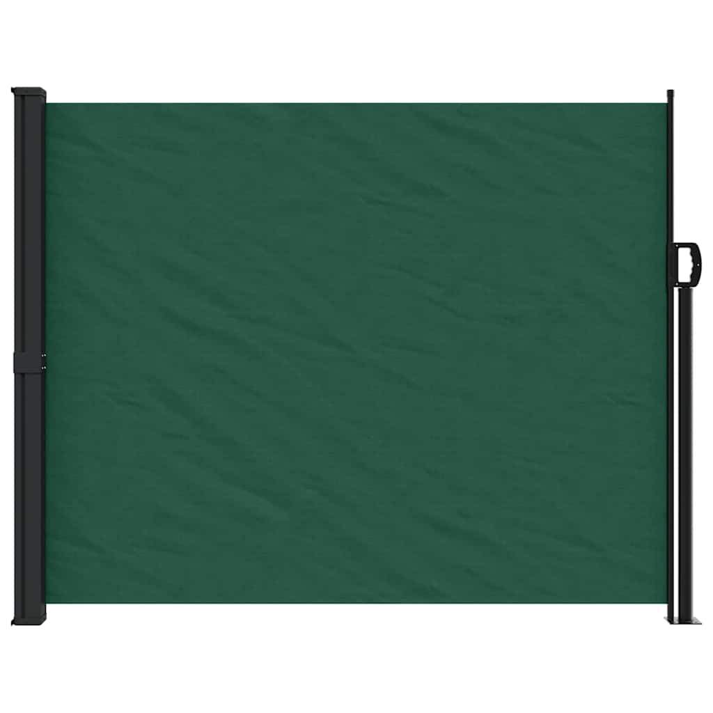 vidaXL Seitenmarkise Ausziehbar Dunkelgrün 170x300 cm