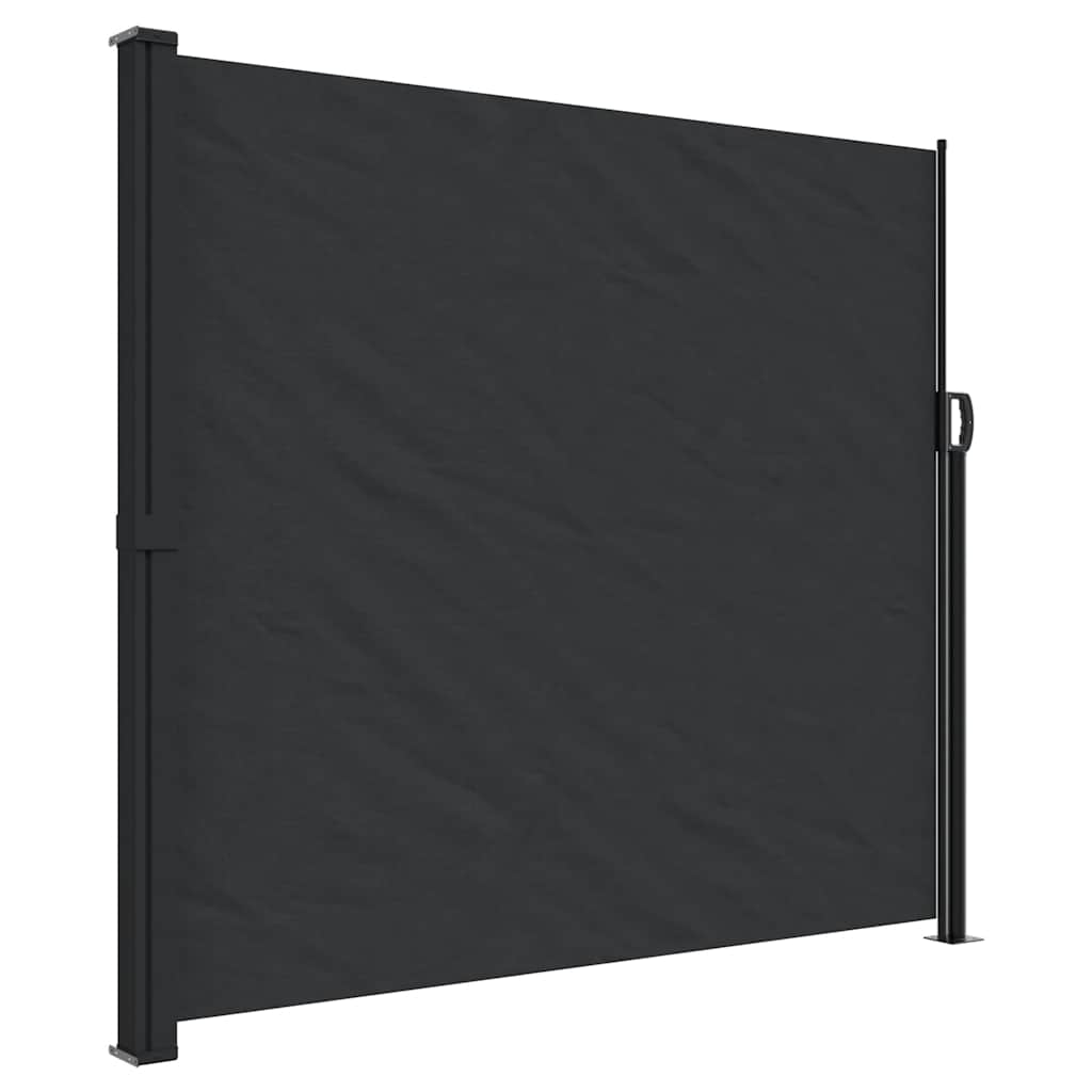 vidaXL Seitenmarkise Ausziehbar Schwarz 180x300 cm