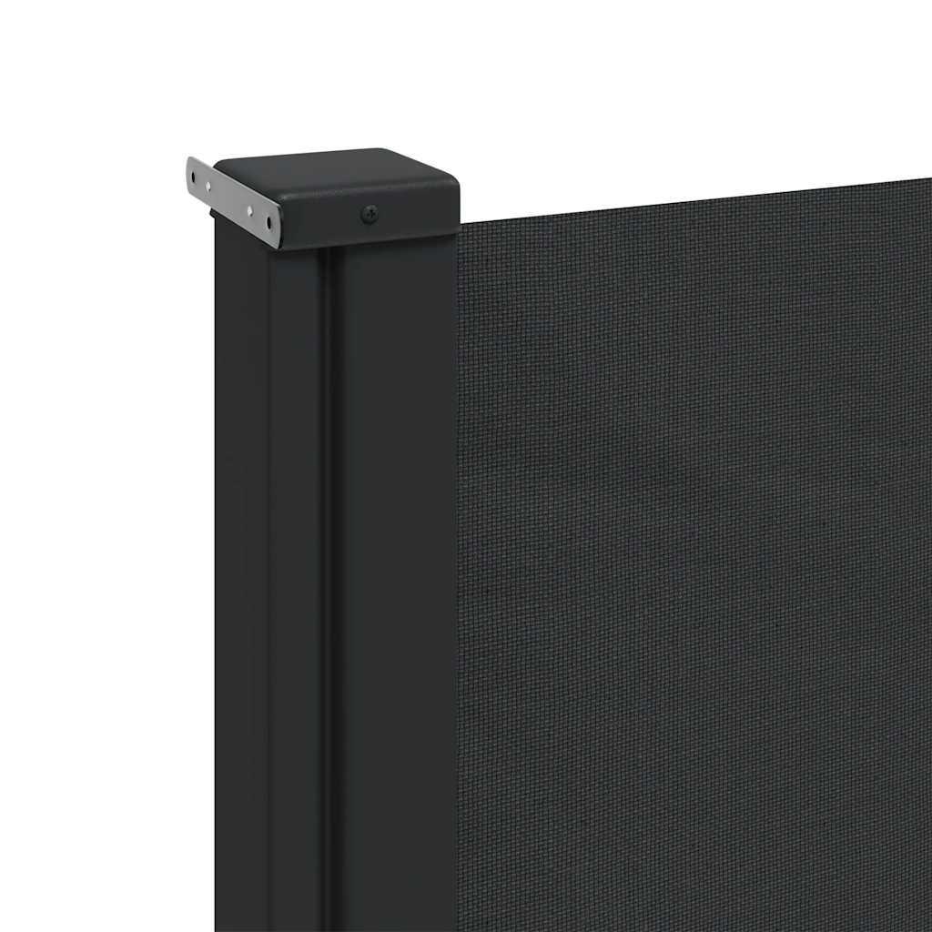 vidaXL Seitenmarkise Ausziehbar Schwarz 180x300 cm