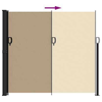 vidaXL Store latéral Rétractable Beige 180x300 cm