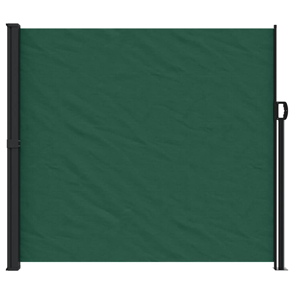 vidaXL Seitenmarkise Ausziehbar Dunkelgrün 180x300 cm