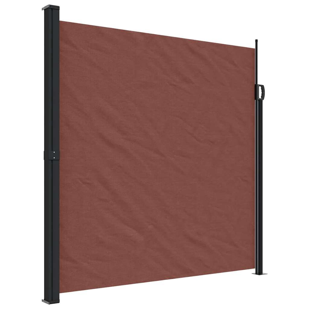 vidaXL Seitenmarkise Ausziehbar Braun 200x300 cm