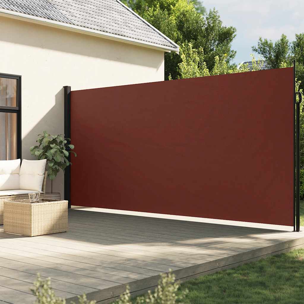 vidaXL Seitenmarkise Ausziehbar Braun 200x300 cm
