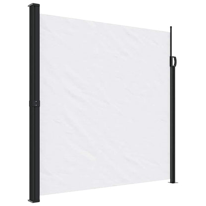 vidaXL Seitenmarkise Ausziehbar Weiß 200x300 cm
