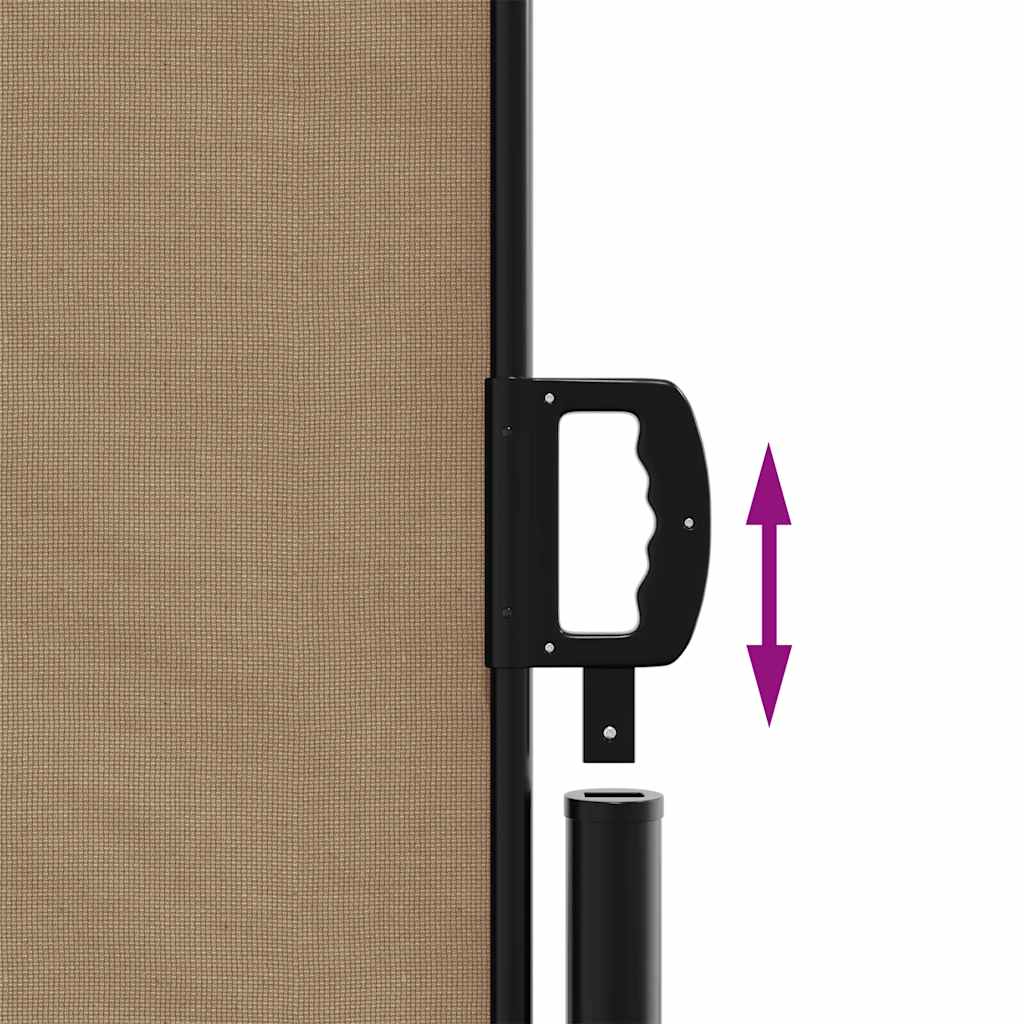 vidaXL Store latéral Rétractable Taupe 200x300 cm