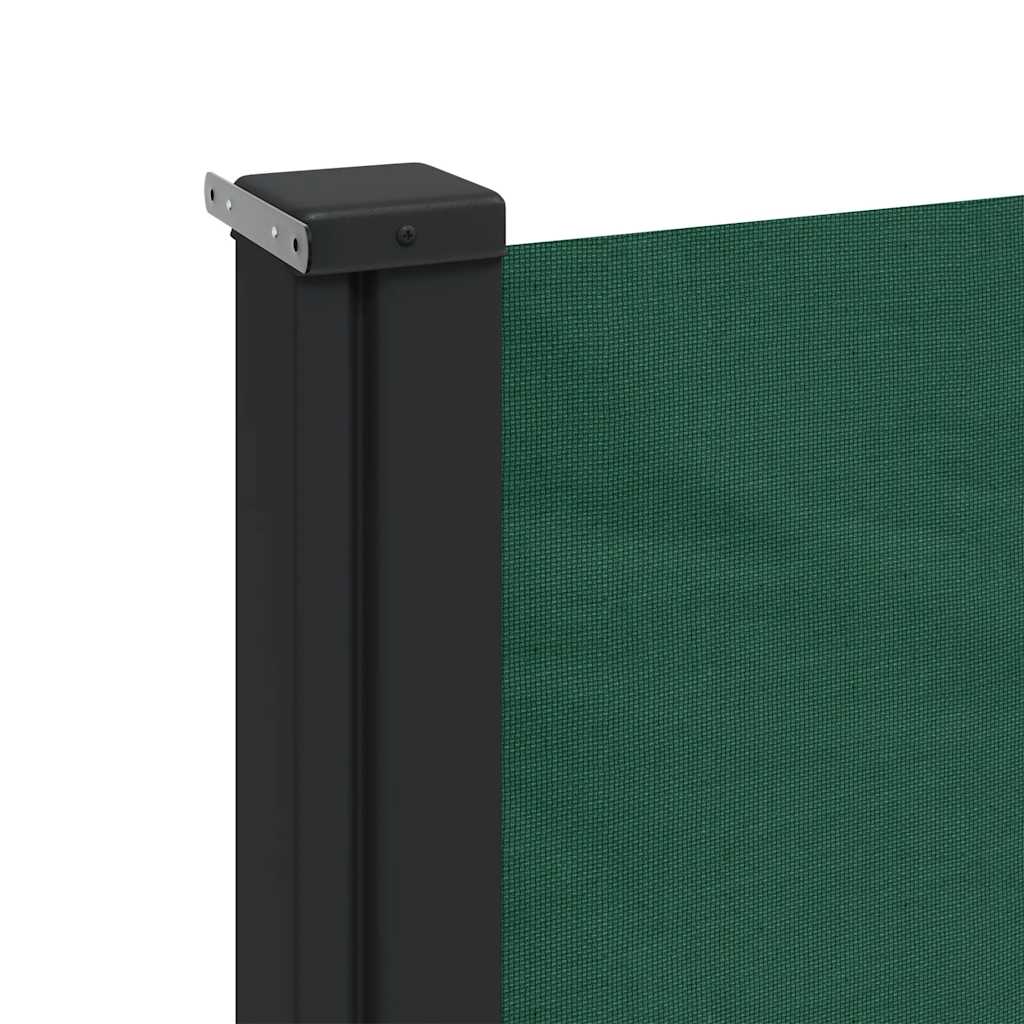 vidaXL Seitenmarkise Ausziehbar Dunkelgrün 200x300 cm