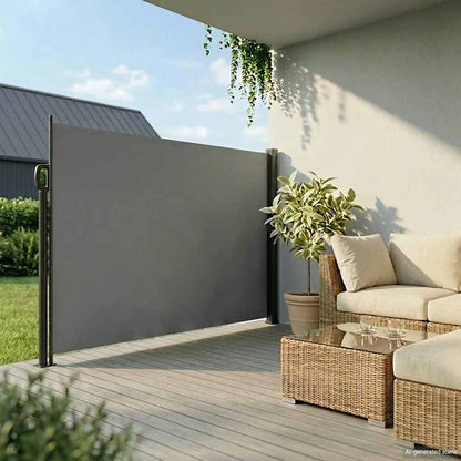 vidaXL Ausziehbare Seitenmarkise Anthrazit 200x300 cm