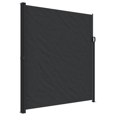vidaXL Seitenmarkise Ausziehbar Schwarz 220x300 cm