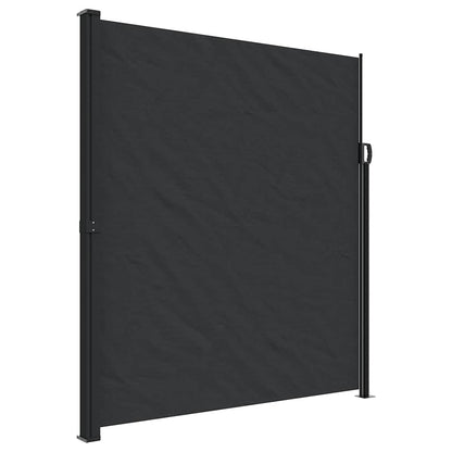 vidaXL Seitenmarkise Ausziehbar Schwarz 220x300 cm
