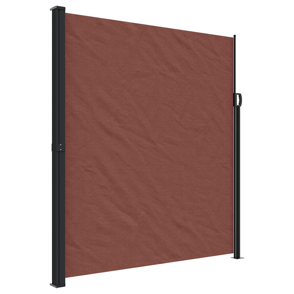 vidaXL Seitenmarkise Ausziehbar Braun 220x300 cm