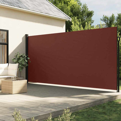 vidaXL Seitenmarkise Ausziehbar Braun 220x300 cm