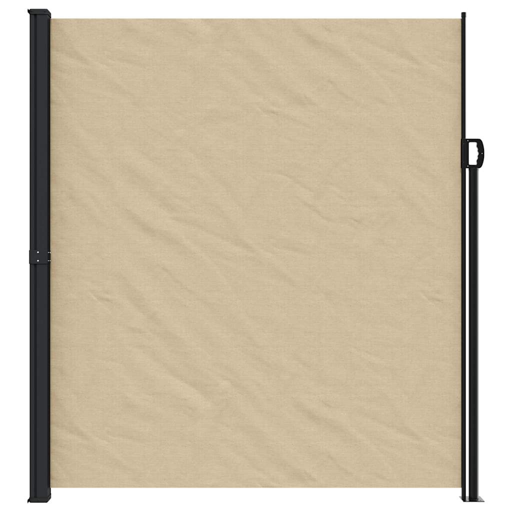 vidaXL Seitenmarkise Ausziehbar Beige 220x300 cm