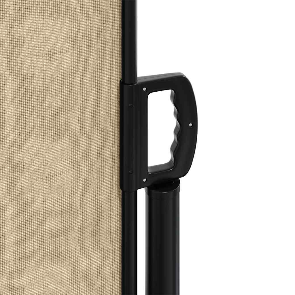 vidaXL Seitenmarkise Ausziehbar Beige 220x300 cm