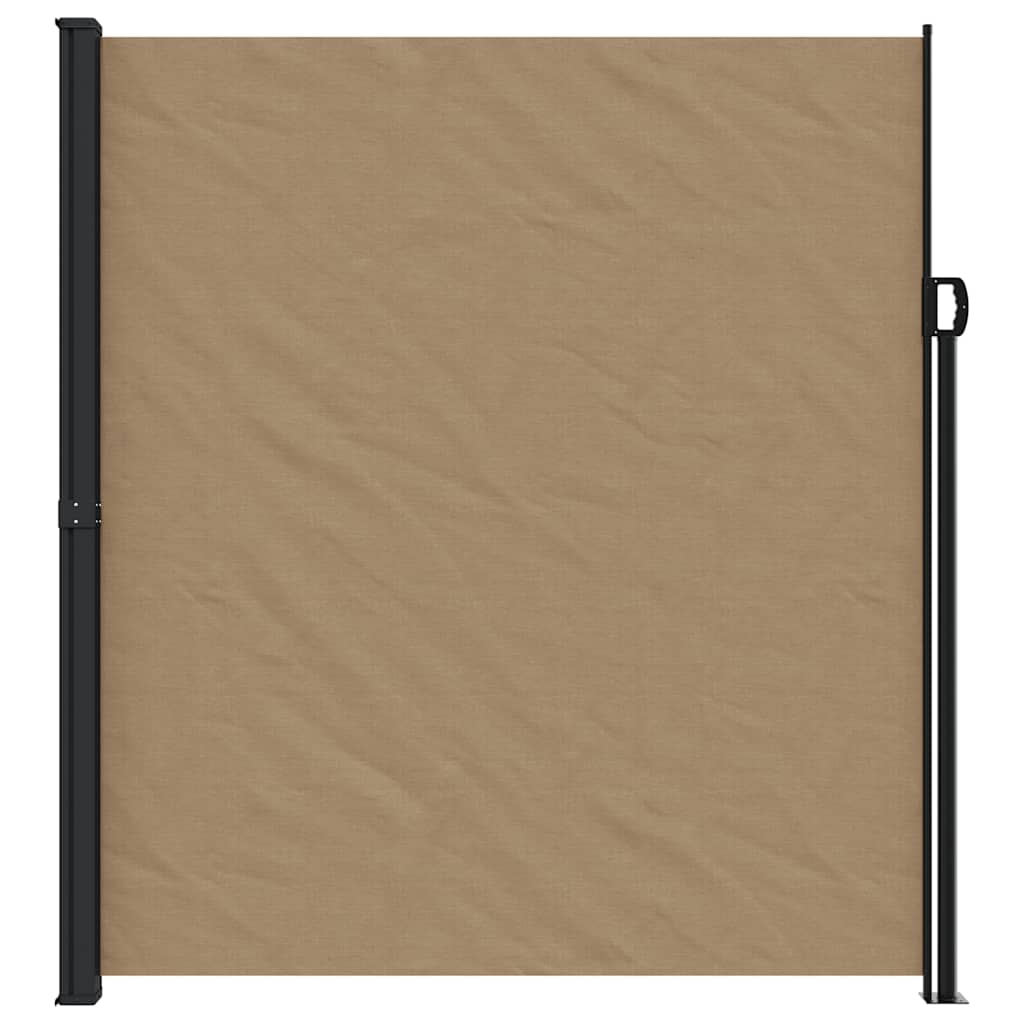 vidaXL Seitenmarkise Ausziehbar Taupe 220x300 cm