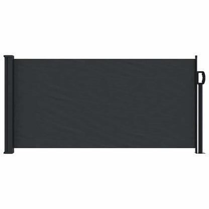vidaXL Seitenmarkise Ausziehbar Schwarz 100x500 cm