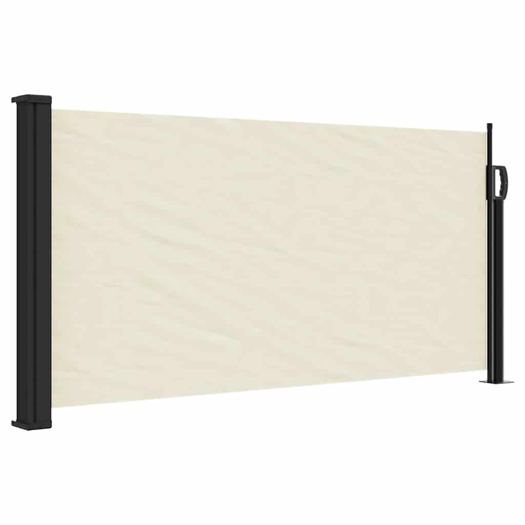 vidaXL Seitenmarkise Ausziehbar Creme 100x500 cm