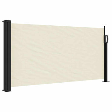 vidaXL Seitenmarkise Ausziehbar Creme 100x500 cm