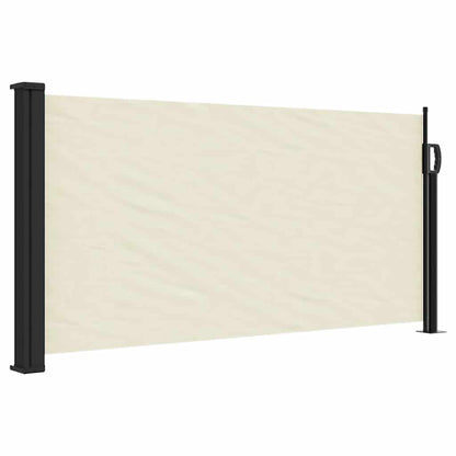 vidaXL Seitenmarkise Ausziehbar Creme 100x500 cm