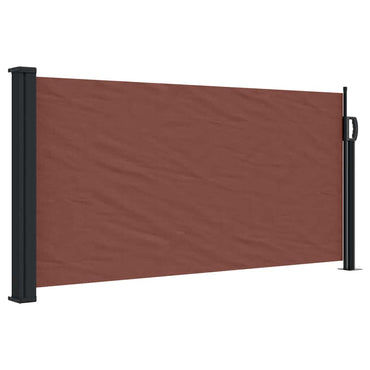 vidaXL Seitenmarkise Ausziehbar Braun 100x500 cm