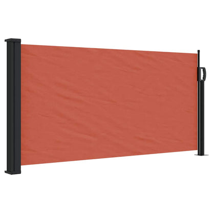 vidaXL Seitenmarkise Ausziehbar Terrakottarot 100x500 cm