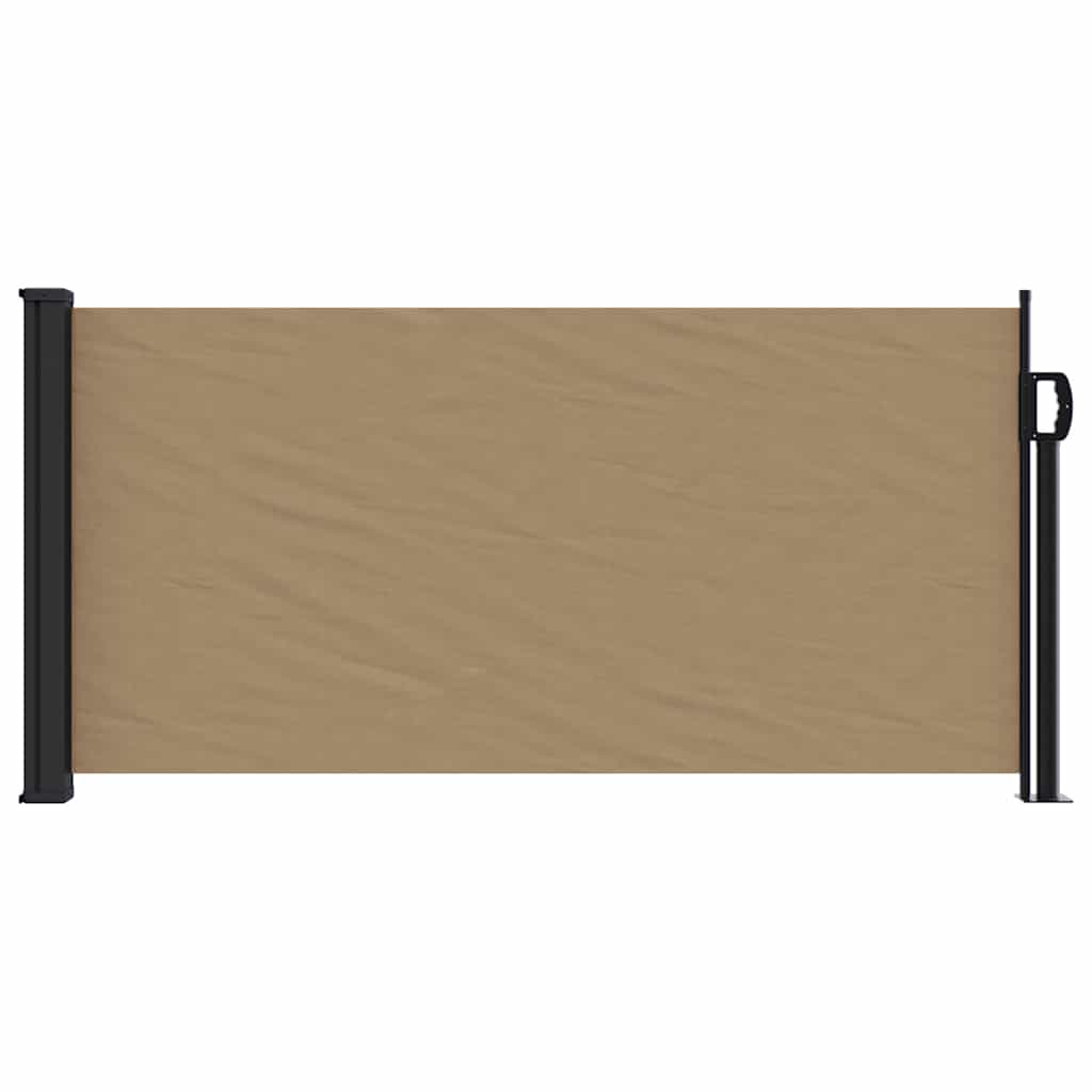 vidaXL Store latéral rétractable Taupe 100x500 cm