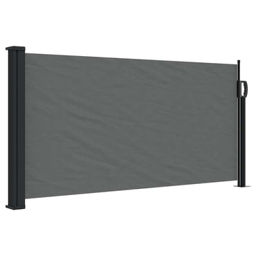 vidaXL Ausziehbare Seitenmarkise Anthrazit 100x500 cm