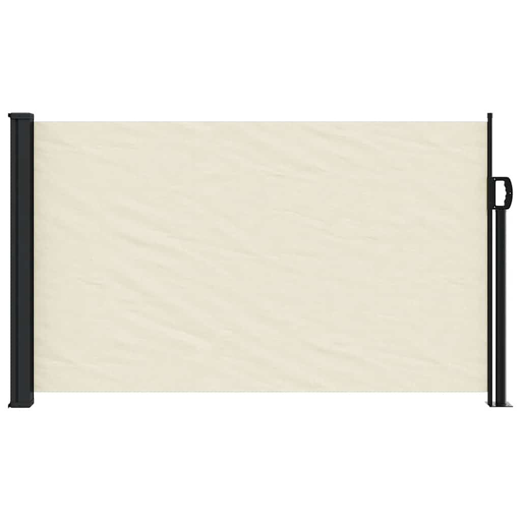 vidaXL Seitenmarkise Ausziehbar Creme 120x500 cm