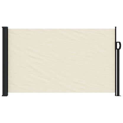 vidaXL Seitenmarkise Ausziehbar Creme 120x500 cm