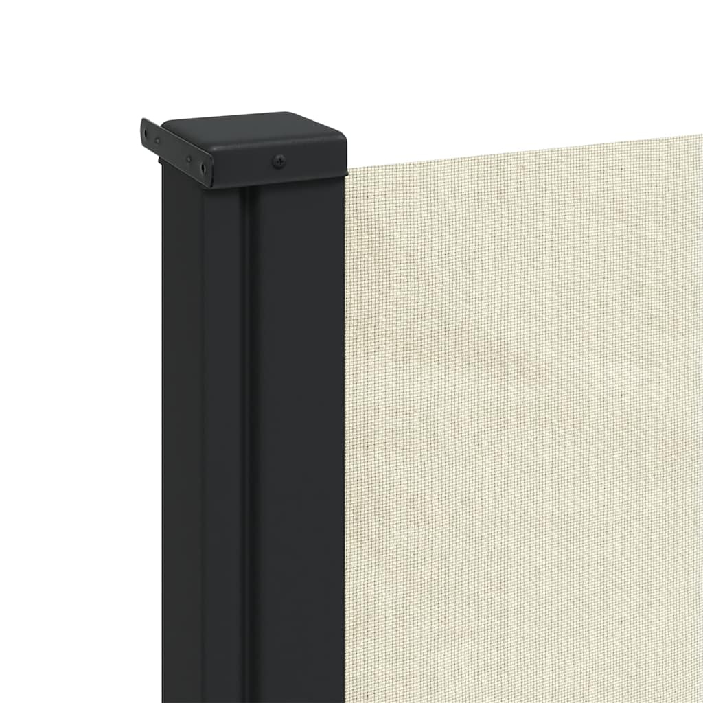 vidaXL Seitenmarkise Ausziehbar Creme 120x500 cm