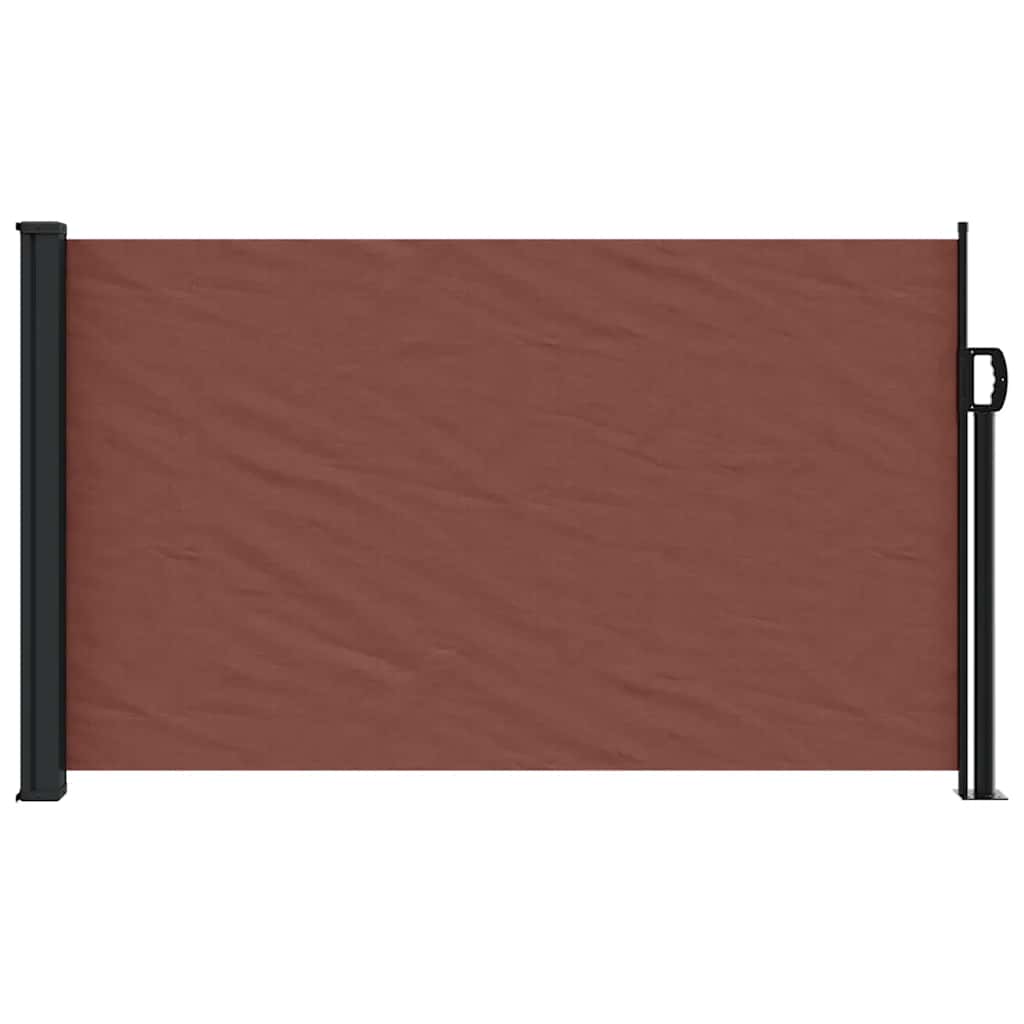 vidaXL Seitenmarkise Ausziehbar Braun 120x500 cm