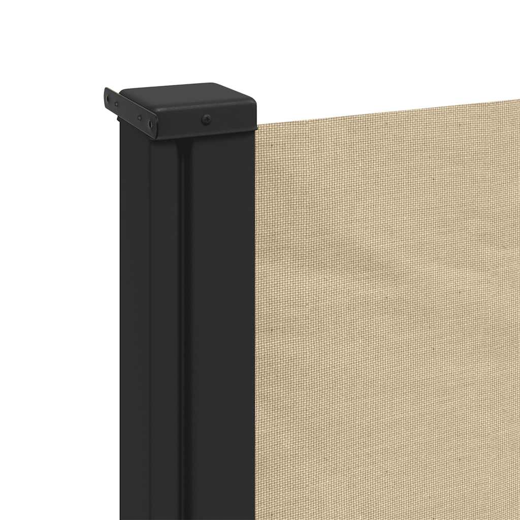 vidaXL Seitenmarkise Ausziehbar Beige 120x500 cm