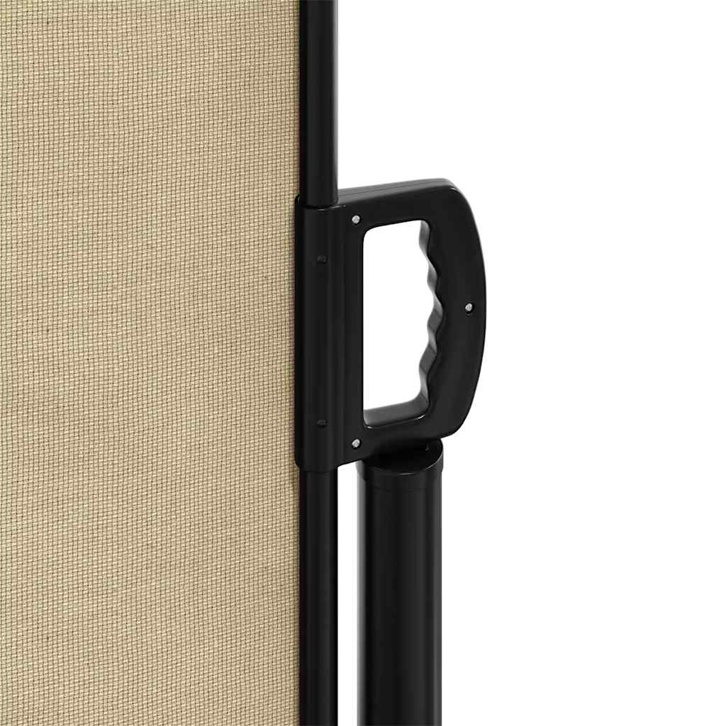 vidaXL Seitenmarkise Ausziehbar Beige 120x500 cm