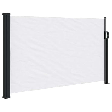 vidaXL Seitenmarkise Ausziehbar Weiß 120x500 cm