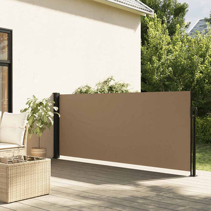 Store latéral rétractable vidaXL Taupe 120x500 cm