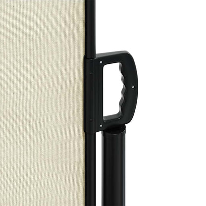 vidaXL Seitenmarkise Ausziehbar Creme 140x500 cm