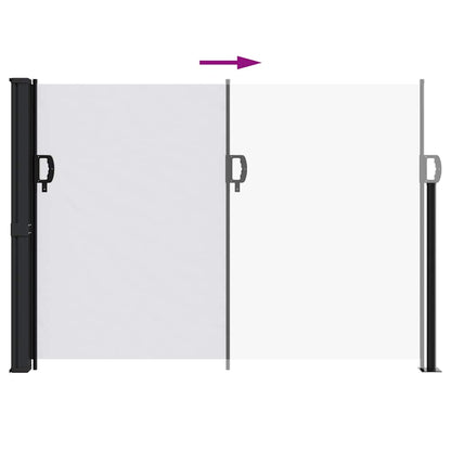 vidaXL Seitenmarkise Ausziehbar Weiß 140x500 cm